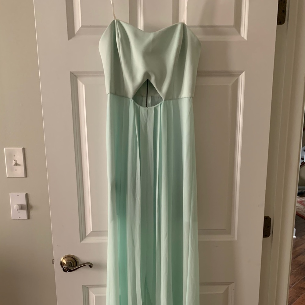 Aqua green dress